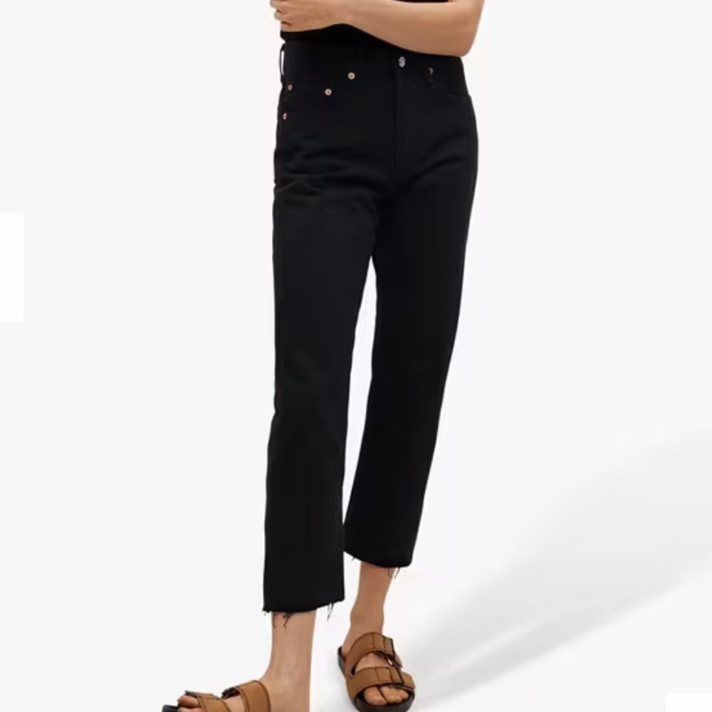 MANGO | Havana Straight Leg Black Jeans - Size 8 - Picture 2 of 15